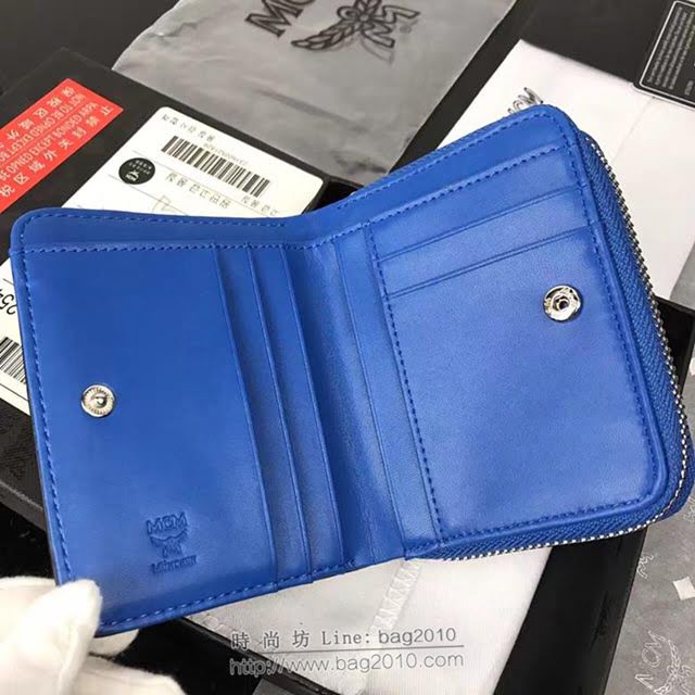 MCM女錢包 原單 8082兔子款 MCM小單拉錢包 單拉隔襠式散錢包 現金袋  mdmc1070